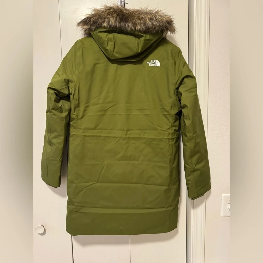 NWT The North Face Forest Olive 600 fill Down Parka Jacket - Picture 3 of 5